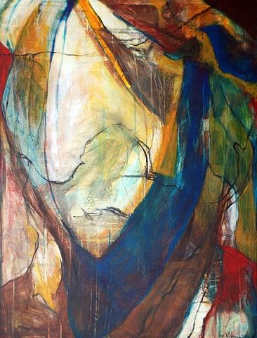 abstract painting, shape, vivid palette, value, line, colorist, graphite, acrylic